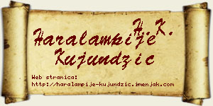 Haralampije Kujundžić vizit kartica
